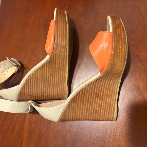 Emerson Fry Color Block Open Toe Wedges - Picture 12 of 14